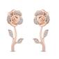 Enchanted by Disney 1/10ctw. Diamond Gold Plated Belle Earrings - image 1