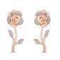 Enchanted by Disney 1/10ctw. Diamond Gold Plated Belle Earrings - image 1