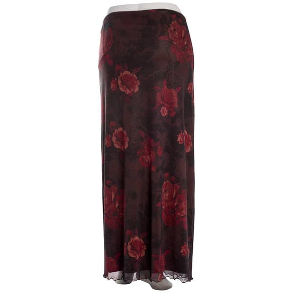 Juniors Plus Derek Heart Mesh High Rise Tube Maxi Skirt