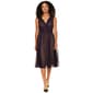 Womens Connected Apparel Sleeveless Sheer Ruched Waist Midi Dress - image 1