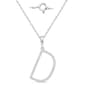 Nova Star(R) Sterling Silver Lab Grown Diamond Initial D Pendant - image 1