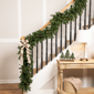 Northlight 9ft Pre-Lit Flocked Pine & Pinecones Christmas Garland - image 1