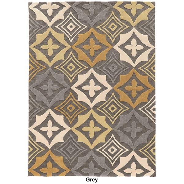 Linon Trio Collection Emblem Accent Rug - 2x3