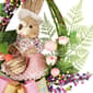 Northlight Seasonal Flower Bunny Moss Teardrop Easter Wreath - image 5