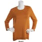 Womens Retrology Crew Neck Button Sleeve Side Slit Sweater - image 25