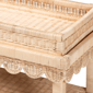 bali & pari Weyman Scalloped Rattan End Table with Tray Top - image 5