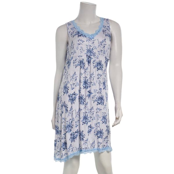 Womens René Rofé® Sleeveless Lace Floral Chemise