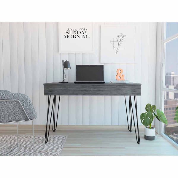 FM FURNITURE Oakland 2 Drawer Computer Desk