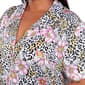Plus Size White Mark 2pc. Leopard Floral Pajama Set - image 5