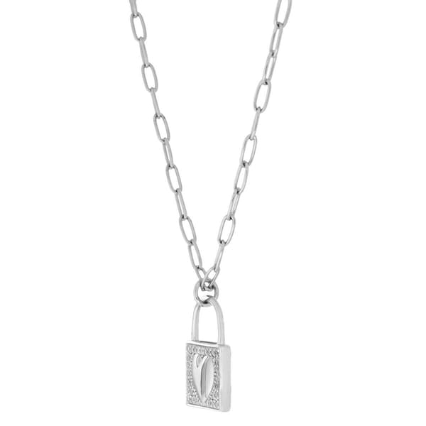 Forever New Sterling Silver CZ Heart Locket Pendant