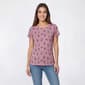 Womens Preswick & Moore(R) Short Sleeve Botanical Floral Tee - image 1