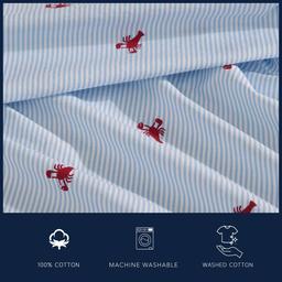 Nautica Lobster Walk Washed Percale Cotton Sheet Set