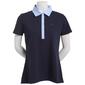 Womens Tommy Hilfiger Cornell Stripe Trim Polo Tee - image 1