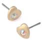 Betsey Johnson Glam Heart Stud Earrings - image 2