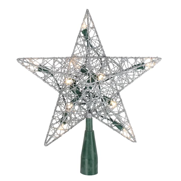 Northlight Seasonal Silver Wire Star Christmas Tree Topper - image 