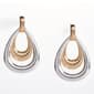 Design Collection Two-Tone Hoop Earrings - image 1