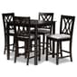 Baxton Studio Reneau 5pc. Wooden Pub Style Set - image 6