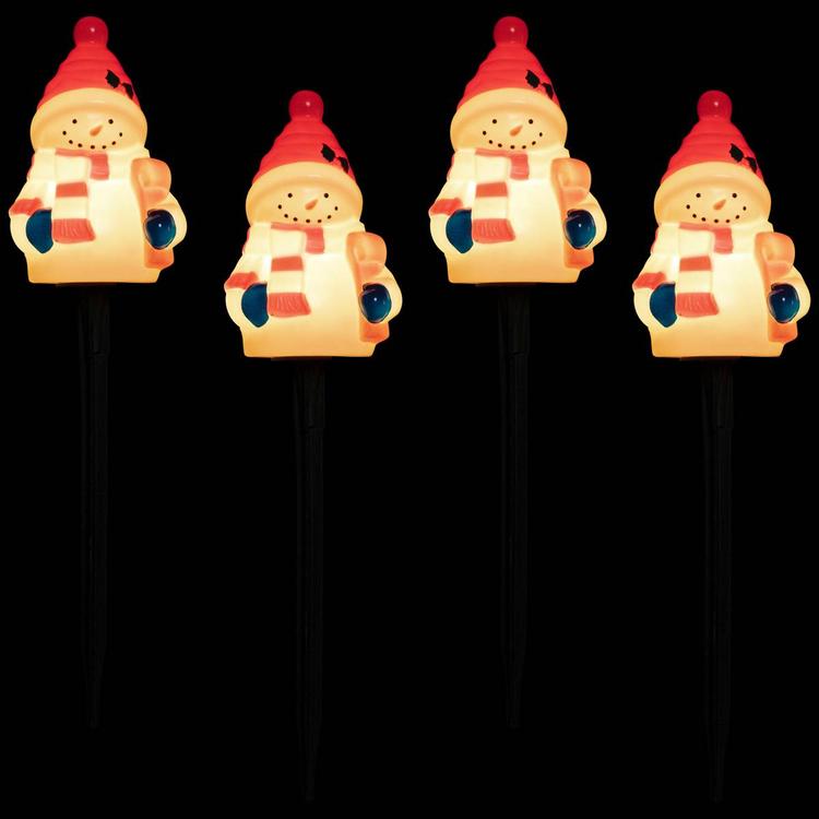 Northlight Seasonal Snowmen Christmas Pathway Markers - Set of 4
