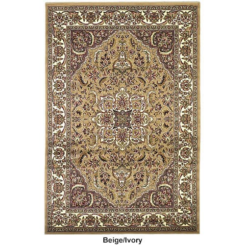 KAS Cambridge Kashan Medallion Area Rug - 5’ x 8’