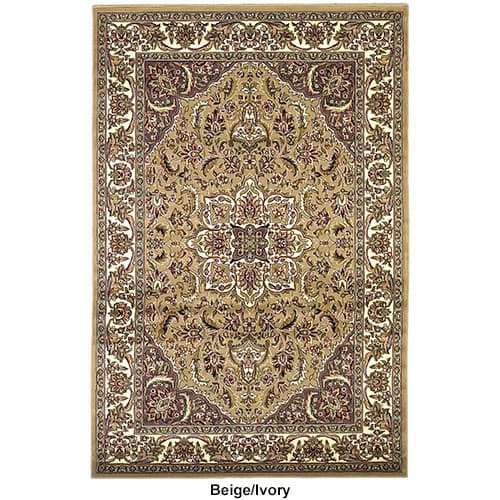 KAS Cambridge Kashan Medallion Area Rug - 5’ x 8’