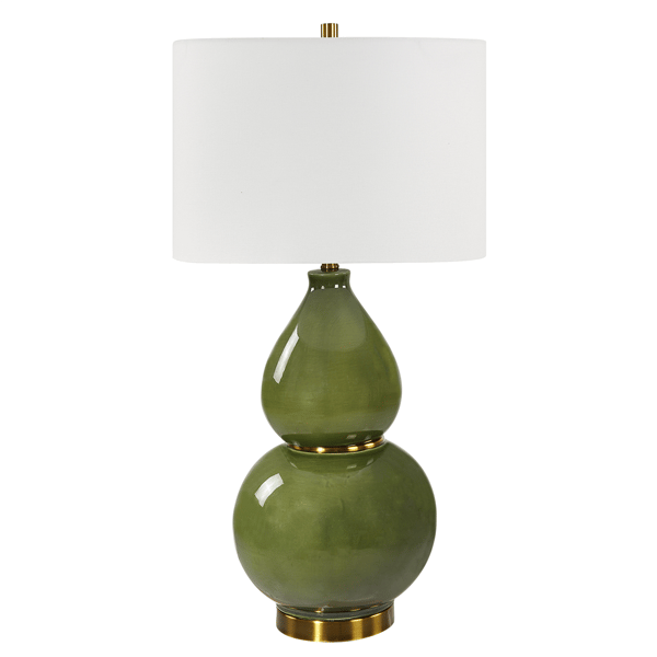 Uttermost Gourd Table Lamp, Green - image 