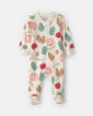 Baby Unisex (NB-9M) Thanksgiving 2-Way Zip Pajamas - image 1