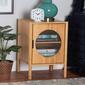 Baxton Studio Naresh Brown Bamboo Wood 1-Door End Table - image 2