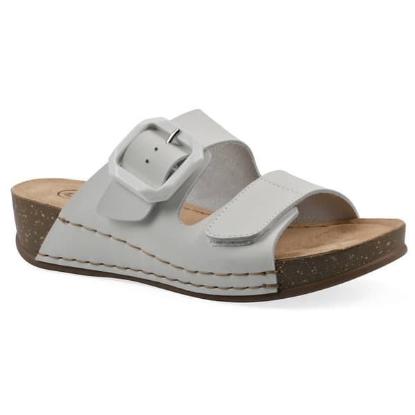 Womens White Mountain Fearful Slide Sandals