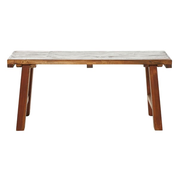 9th & Pike® Brown Mahogany Industrial Bench