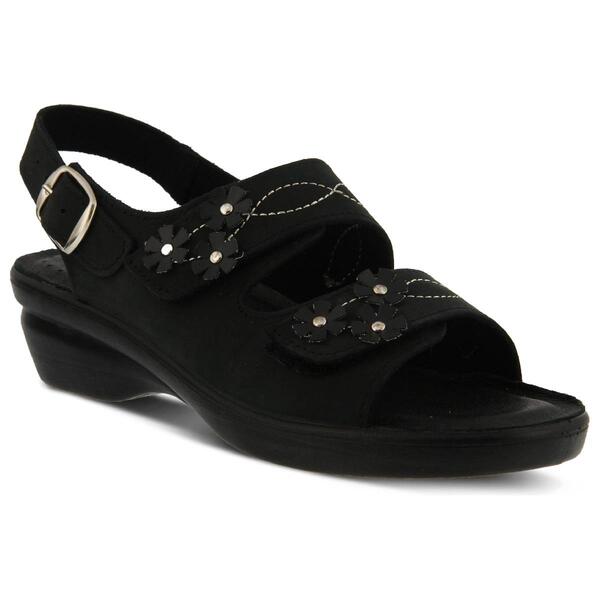 Womens Flexus&#40;R&#41; By Spring Step Ceri Wedge Sandals - Black - image 