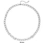 Wearable Art Silver Tone Rope Textured Chain Link Necklace - image 3