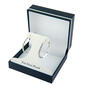 Fine Silver Plate 30mm Diamond Cut Hoop Earrings - image 2