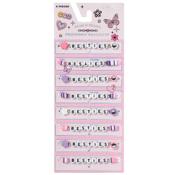Girls Capelli(R) New York 8pc. Besties Yin Yang Floral Bracelet Set - image 