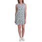 Womens Stella Parker Sleeveless Split Neck Floral UPF Shift Dress - image 1