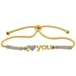 Accents by Gianni Argento I Love You Script Adjustable Bracelet - image 1