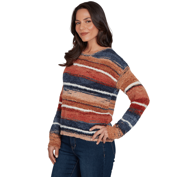 Womens Skye’s the Limit Urban Heirloom Marled Stripe Sweater