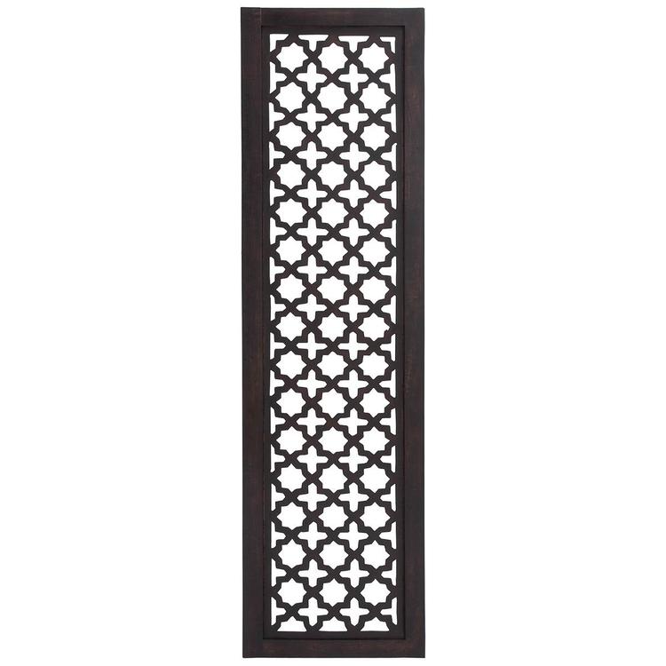 9th & Pike(R) Black Traditional Ornamental Wood Wall Decor