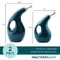 Rachael Ray 2pc. Ceramic EVOO Oil/Vinegar Dispensing Set - Teal - image 2