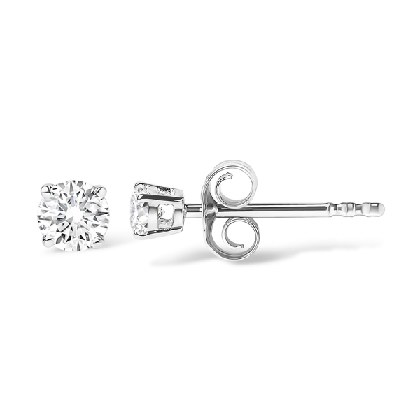 Haus of Brilliance White Gold 1ctw Lab Grown Diamond Stud Earring