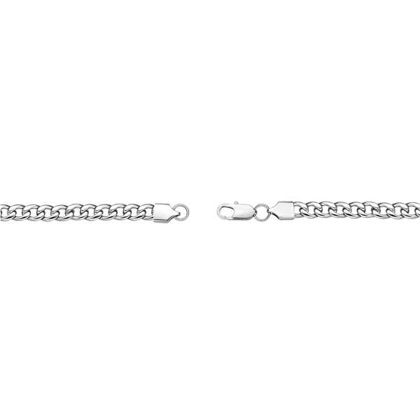 Mens Lynx Stainless Steel 7mm Foxtail Chain Necklace