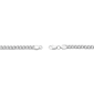 Mens Lynx Stainless Steel 7mm Foxtail Chain Necklace - image 5
