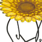 Alpine Embossed Metal Sunflower Birdbath - image 4