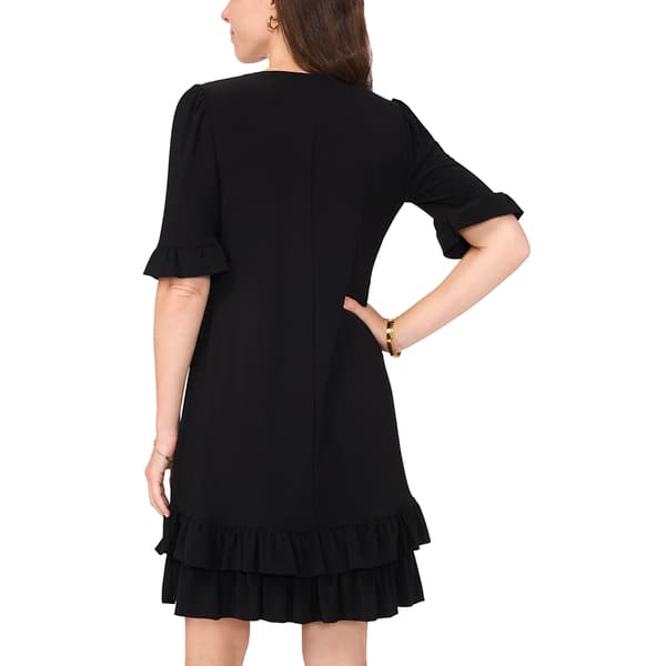 Petite MSK Ruffle Sleeve Sheath Hem Dress