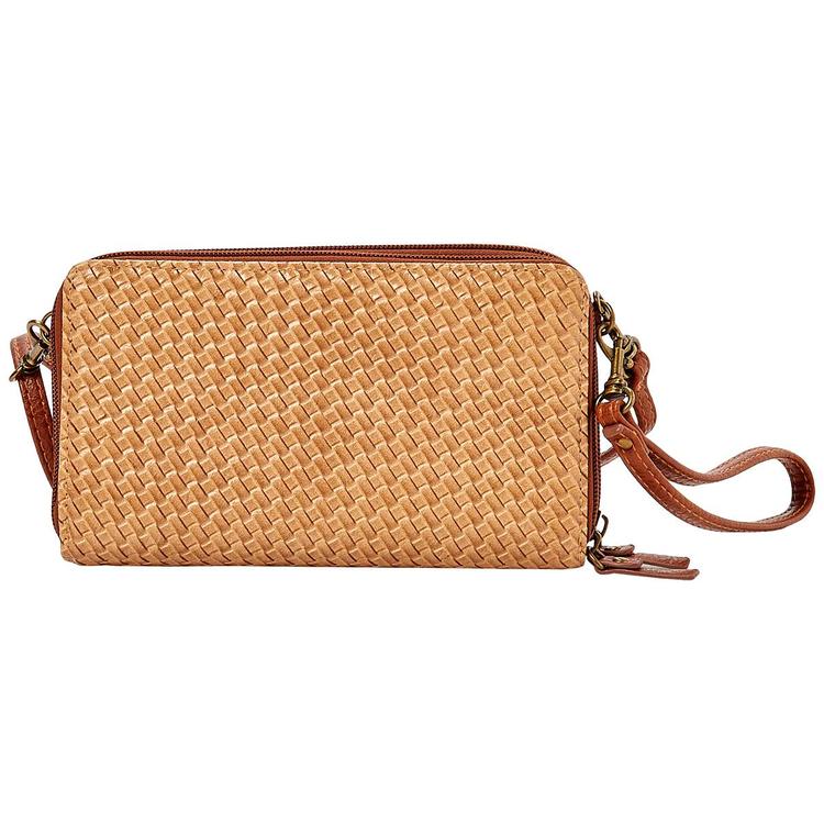 Womens Bueno Coventry Woven Crossbody Wallet