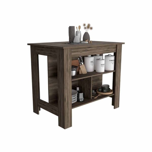 FM FURNITURE Brooklyn Wooden Kitchen Island - image 