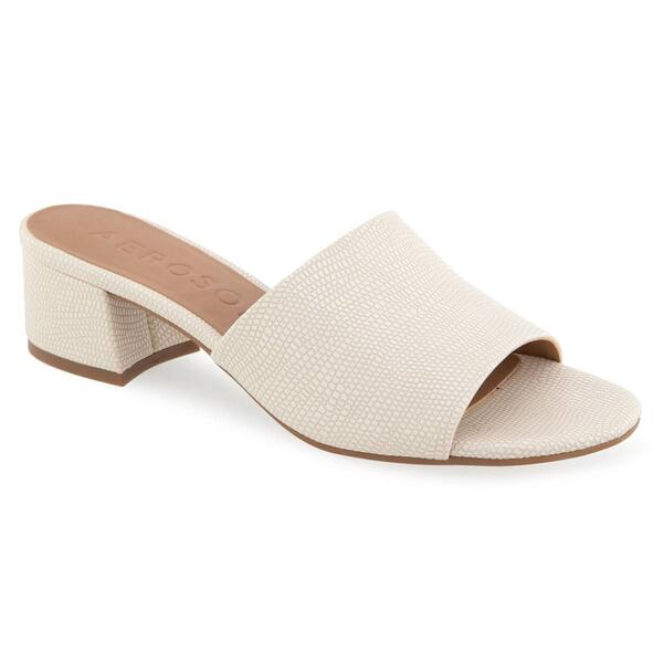 Womens Aerosoles Como Heeled Slide Sandals - image 