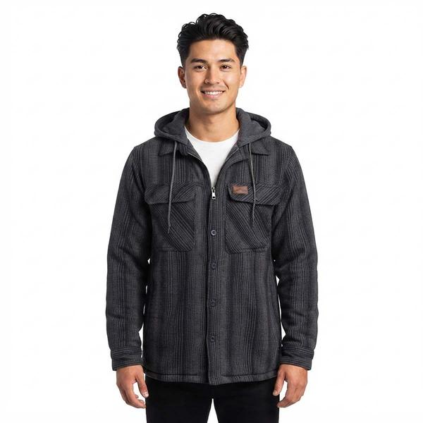 Mens Mountain Ridge Flannel Jacket & Chest Protector -  Blue/Grey