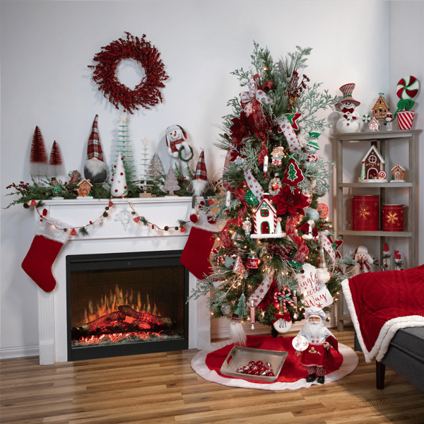 Northlight 8in. Plush Peppermint Star Christmas Ornament