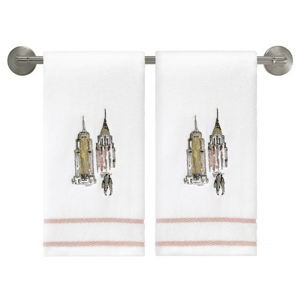 Nicole Miller City Girl 2pk. Hand Towels