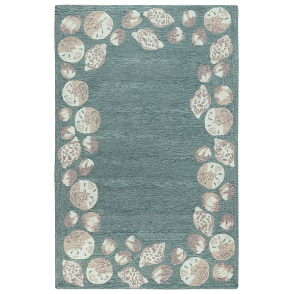 Liora Manne Capri Seashell Border Indoor/Outdoor Area Rug